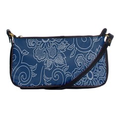 Flower Floral Blue Rose Star Shoulder Clutch Bags by Mariart