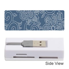 Flower Floral Blue Rose Star Memory Card Reader (stick)  by Mariart