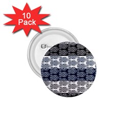 Digital Print Scrapbook Flower Leaf Colorgray Black Purple Blue 1 75  Buttons (10 Pack)