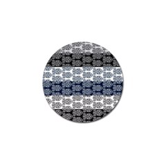 Digital Print Scrapbook Flower Leaf Colorgray Black Purple Blue Golf Ball Marker by Mariart