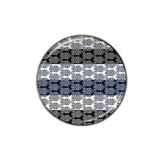 Digital Print Scrapbook Flower Leaf Colorgray Black Purple Blue Hat Clip Ball Marker (4 Pack) by Mariart