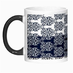 Digital Print Scrapbook Flower Leaf Colorgray Black Purple Blue Morph Mugs by Mariart