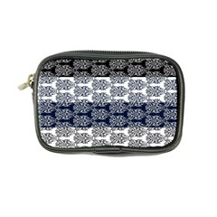 Digital Print Scrapbook Flower Leaf Colorgray Black Purple Blue Coin Purse by Mariart