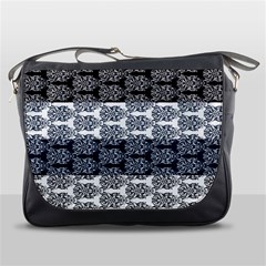 Digital Print Scrapbook Flower Leaf Colorgray Black Purple Blue Messenger Bags by Mariart