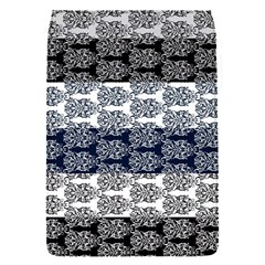 Digital Print Scrapbook Flower Leaf Colorgray Black Purple Blue Flap Covers (s)  by Mariart