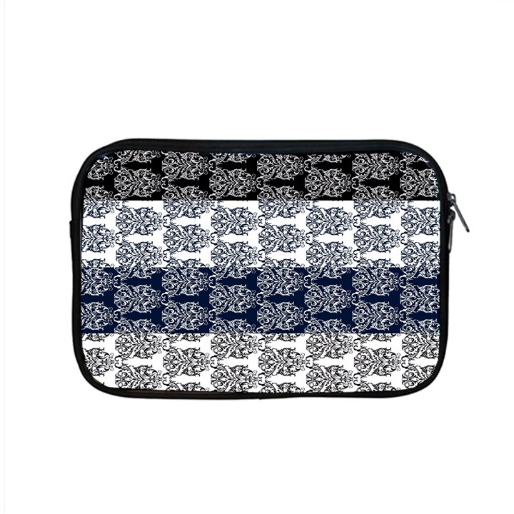 Digital Print Scrapbook Flower Leaf Colorgray Black Purple Blue Apple MacBook Pro 15  Zipper Case