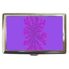 Dendron Diffusion Aggregation Flower Floral Leaf Red Purple Cigarette Money Cases by Mariart