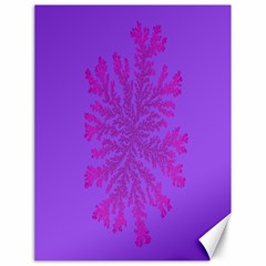 Dendron Diffusion Aggregation Flower Floral Leaf Red Purple Canvas 18  X 24   by Mariart