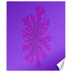 Dendron Diffusion Aggregation Flower Floral Leaf Red Purple Canvas 20  X 24   by Mariart