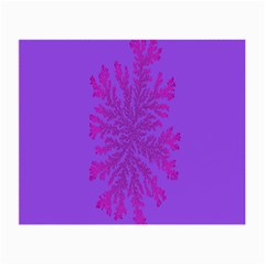 Dendron Diffusion Aggregation Flower Floral Leaf Red Purple Small Glasses Cloth (2-side) by Mariart