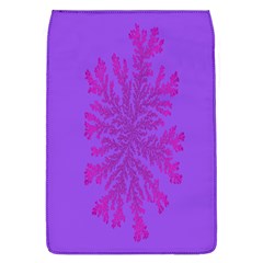 Dendron Diffusion Aggregation Flower Floral Leaf Red Purple Flap Covers (l)  by Mariart