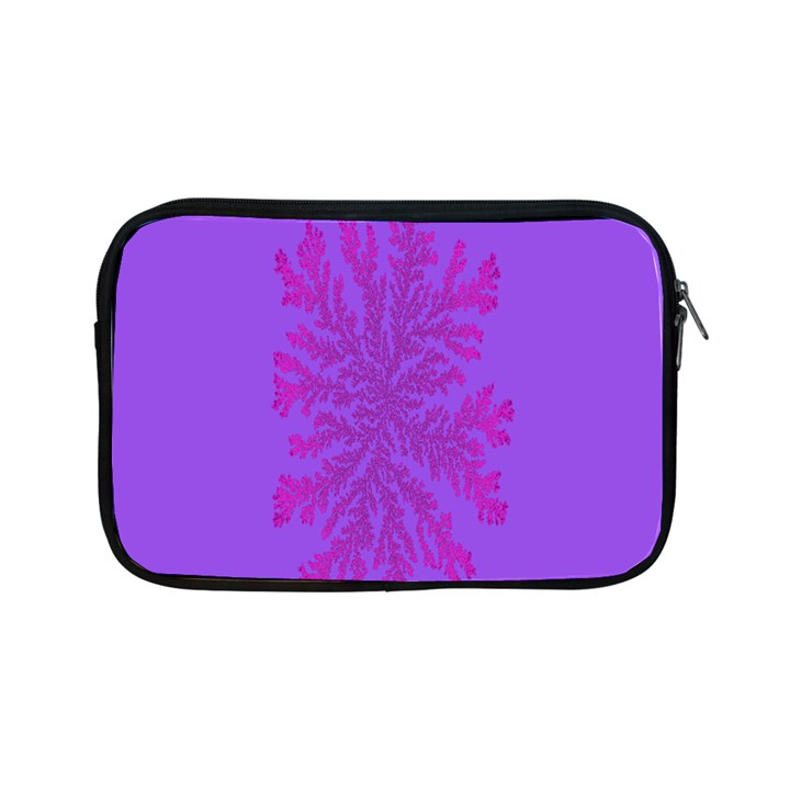 Dendron Diffusion Aggregation Flower Floral Leaf Red Purple Apple iPad Mini Zipper Cases