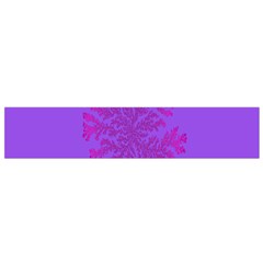 Dendron Diffusion Aggregation Flower Floral Leaf Red Purple Flano Scarf (small) by Mariart