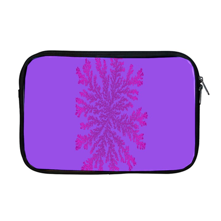 Dendron Diffusion Aggregation Flower Floral Leaf Red Purple Apple MacBook Pro 17  Zipper Case