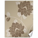 Flower Floral Grey Rose Leaf Canvas 12  x 16   11.86 x15.41  Canvas - 1