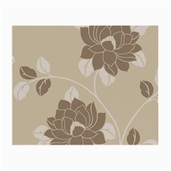 Flower Floral Grey Rose Leaf Small Glasses Cloth (2-side) by Mariart