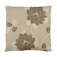 Flower Floral Grey Rose Leaf Standard Cushion Case (two Sides) by Mariart