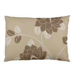 Flower Floral Grey Rose Leaf Pillow Case by Mariart