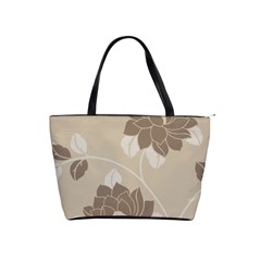 Flower Floral Grey Rose Leaf Shoulder Handbags by Mariart