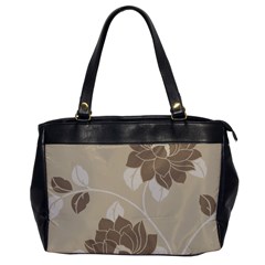 Flower Floral Grey Rose Leaf Office Handbags by Mariart