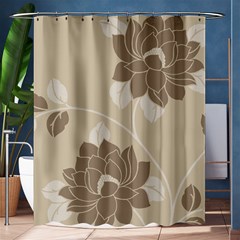 Flower Floral Grey Rose Leaf Shower Curtain 60  X 72  (medium)  by Mariart