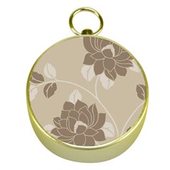 Flower Floral Grey Rose Leaf Gold Compasses by Mariart