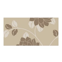 Flower Floral Grey Rose Leaf Satin Wrap by Mariart