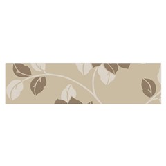 Flower Floral Grey Rose Leaf Satin Scarf (oblong) by Mariart