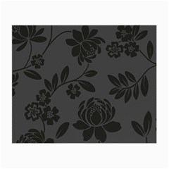 Flower Floral Rose Black Small Glasses Cloth (2-Side)