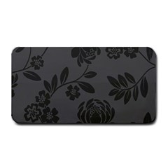 Flower Floral Rose Black Medium Bar Mats by Mariart