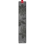 Flower Floral Rose Black Large Book Marks Front