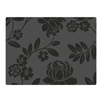 Flower Floral Rose Black Double Sided Flano Blanket (Mini)  35 x27  Blanket Front