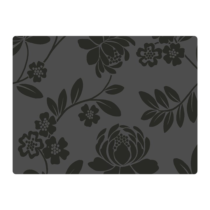 Flower Floral Rose Black Double Sided Flano Blanket (Mini) 