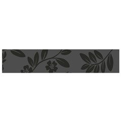 Flower Floral Rose Black Flano Scarf (small) by Mariart