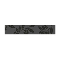 Flower Floral Rose Black Flano Scarf (mini) by Mariart