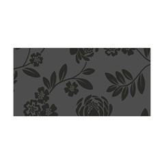 Flower Floral Rose Black Yoga Headband