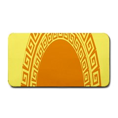 Greek Ornament Shapes Large Yellow Orange Medium Bar Mats by Mariart