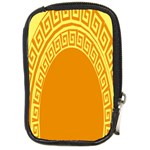 Greek Ornament Shapes Large Yellow Orange Compact Camera Cases Front