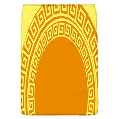 Greek Ornament Shapes Large Yellow Orange Flap Covers (l)  by Mariart