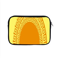 Greek Ornament Shapes Large Yellow Orange Apple Macbook Pro 15  Zipper Case by Mariart