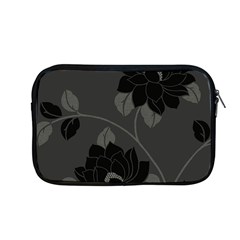 Flower Floral Rose Black Lola Flock Apple Macbook Pro 13  Zipper Case by Mariart