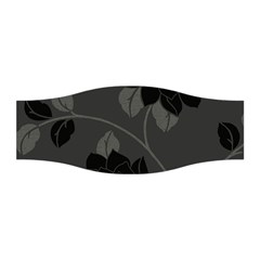 Flower Floral Rose Black Lola Flock Stretchable Headband