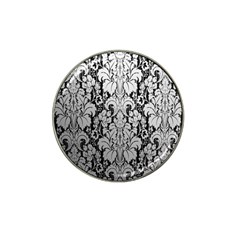 Flower Floral Grey Black Leaf Hat Clip Ball Marker by Mariart