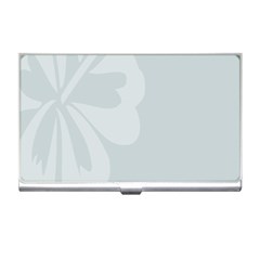 Hibiscus Sakura Glacier Gray Business Card Holders by Mariart