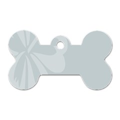 Hibiscus Sakura Glacier Gray Dog Tag Bone (one Side) by Mariart