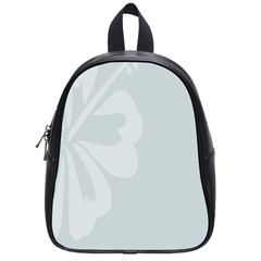 Hibiscus Sakura Glacier Gray School Bags (small)  by Mariart