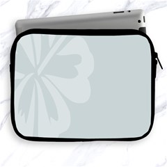 Hibiscus Sakura Glacier Gray Apple Ipad 2/3/4 Zipper Cases by Mariart