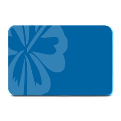 Hibiscus Sakura Classic Blue Plate Mats by Mariart