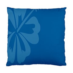 Hibiscus Sakura Classic Blue Standard Cushion Case (two Sides) by Mariart