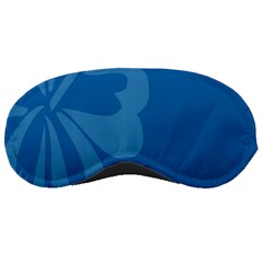 Hibiscus Sakura Classic Blue Sleeping Masks by Mariart